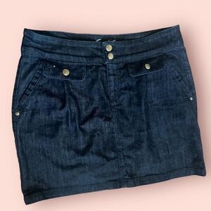juicy couture navy denim mini skirt